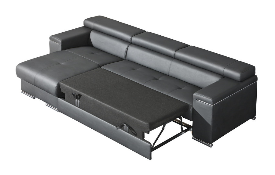 J&D Furniture Sofas and Beds silver corner sofa bed