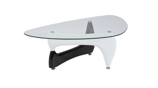 omega coffee table black white