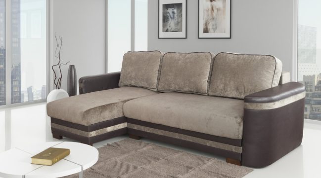 palermo corner sofa bed