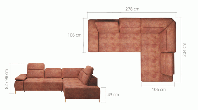 focus corner sofa bed