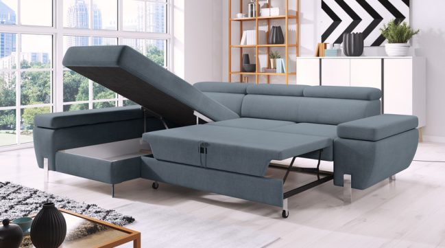 molina corner sofa bed