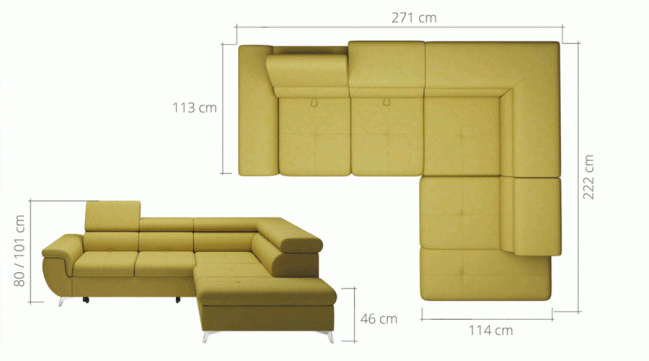 monk corner sofa bed