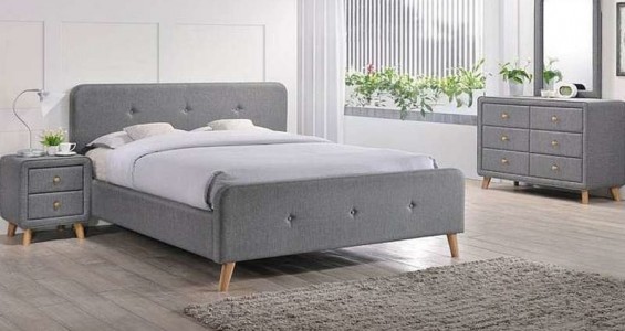 malmo bed frame grey