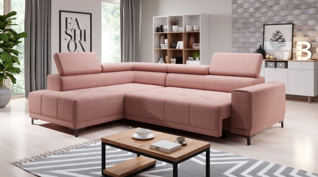 hugo L corner sofa bed