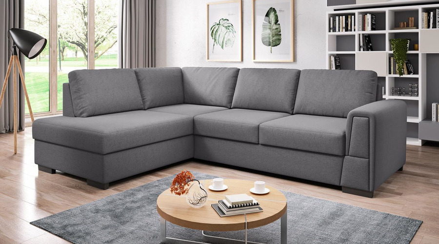 J&D Furniture Sofas and Beds logan L corner sofa bed L