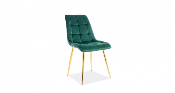 chic gold velvet green