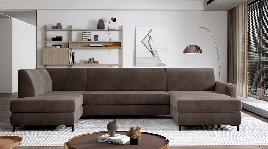 Elegant Corner Sofa Bed Baci Living Room