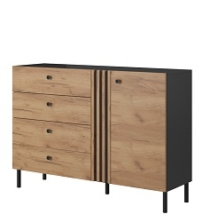 Deco chest of drawers 1d4s H96 / W138 / D40 [CM]