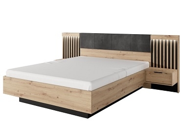 Tally bed frame + bedside lockers H104 / W264 / L210 [CM]
