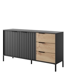 (B) Rave chest of drawers 153 2d3s H81 / W153 / D40 [CM]
